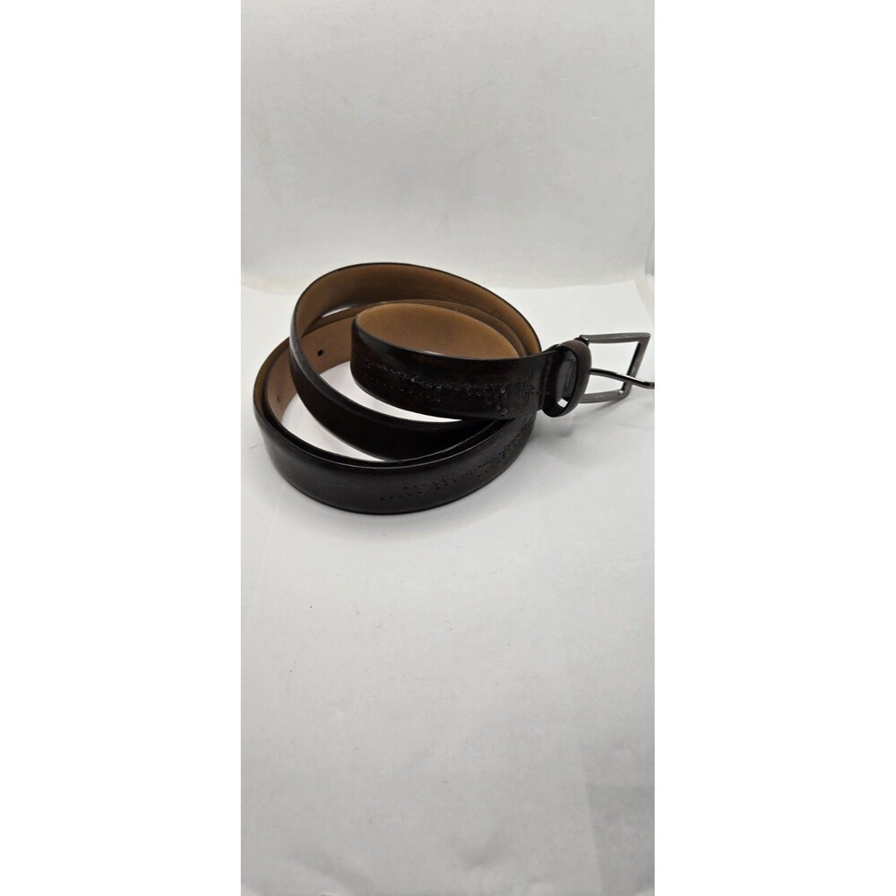 4X Dockers Premium Genuine Leather Belt Solid Nickel Buckle Mens Sz 54-56 Brown